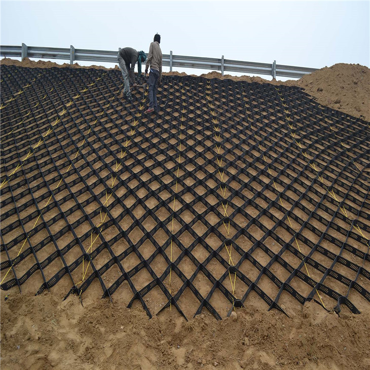 Geocell for slope proection